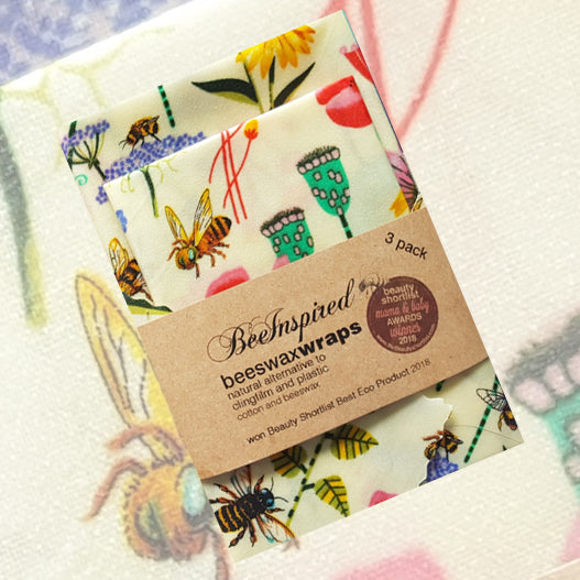 3 size pack beeswaxwraps - the thoughtful alternative to clingfilm